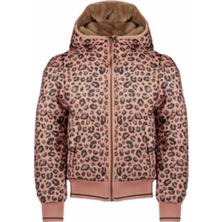 👉 Winterjas meisjes NoNo bomber met capuchon - Bella Vintage ruby 8720173829742