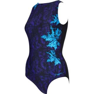 👉 Zoggs Womens Indigo Forest Hi Front Swimsuit - Badpakken