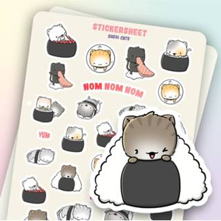 👉 Stickervel CutieSquad - Sushi Cats 8720514791813