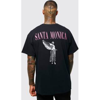 👉 Standbeeld zwart s Oversized Santa Monica T-Shirt Met Print, Black