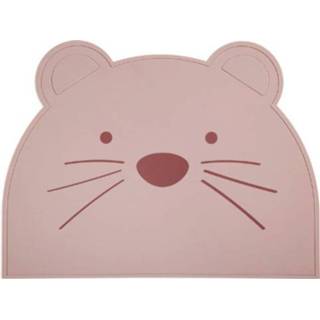 👉 Placemat silicoon jongens Nuuroo Ester, Houtrose 5715235002518