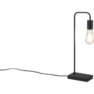 👉 Bureaulamp zwarte active Trio international Milla met Qi charger R59090132 4017807540543