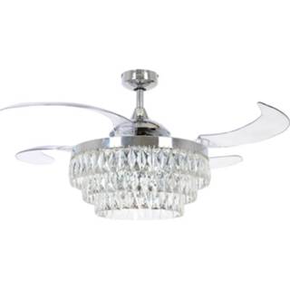 👉 Plafondventilator kristal active Beacon Chrome met Fanway VeilØ 122cm 212923 9333509143987