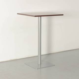 👉 Kantinetafel Solidesk kantinetafel, donker noten blad, 70 x cm, vaste hoogte onderstel