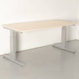 👉 Bureau Voortman bureau, ahorn blad, 140 x 80 cm, hoogte instelbaar onderstel