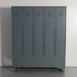 Lockerkast grijs Officenow lockerkast, grijs, 185 x 150 cm, 4 deuren