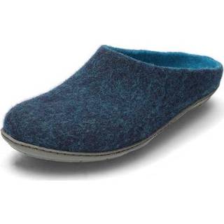 👉 Huisschoenen blauw Wolvilten huisschoenen, 42 9010554056584