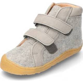 👉 Lage schoenen grijs schoen van merino-wolvilt met klittenband, 23 - voetlengte 14,9 cm 4036655017120