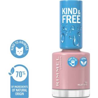 Nagellak active kinderen Rimmel KIND&FREE Vegan 154 Milky Bare 8 ml 3616302990641