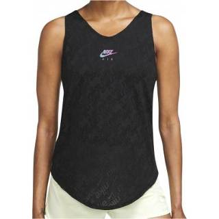 👉 Nike - Women's Air Dri-Fit Short-Sleeve Running Tank - Tanktop maat L, zwart