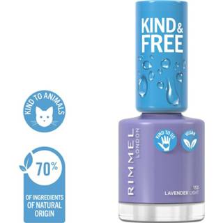 Nagellak lavendel active kinderen Rimmel KIND&FREE Vegan 153 Lavender Light 8 ml 3616302990658