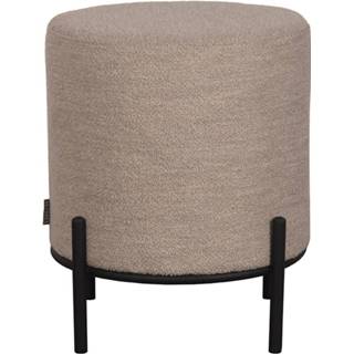 👉 Poef boucle antraciet LABEL51 Troy - Naturel 8720195423942