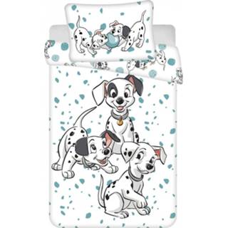 👉 Dekbedovertrek katoen antraciet 101 Dalmatiërs Pups 135 x 100 cm 4250282961452
