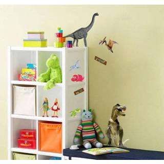 👉 Muursticker klein antraciet Dinosaurussen T-Rex (klein)