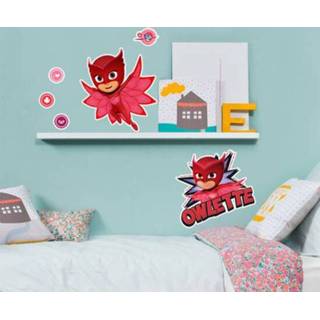 👉 Muursticker antraciet PJ Masks Pyjamahelden Owlette