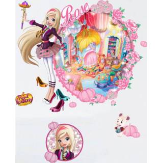 👉 Muursticker rose klein antraciet Regal Academy (klein)