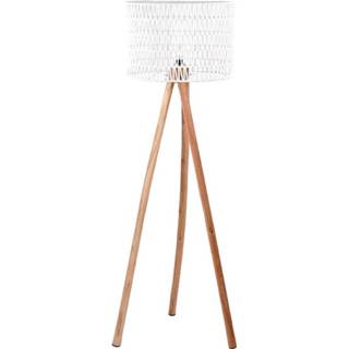👉 Vloerlamp wit mangohout antraciet mannen LABEL51 Stripe - 8719323325678