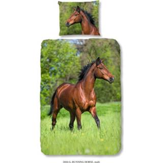 👉 Dekbedovertrek antraciet Good Morning Running Horse Multi 8717285175867