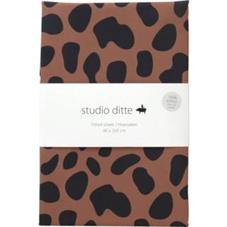 👉 Hoeslaken Jaguar Vlekken bruin Studio Ditte 90 x 200 cm 8719128845029