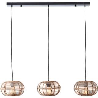 👉 Eettafel active Brilliant Rotan hanglamp Woodball 99884/06 4004353413797