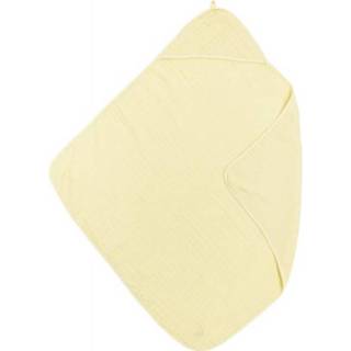 👉 Hand doek jongens geel Meyco Hooded Handdoek Uni Soft Yellow 4054703469127