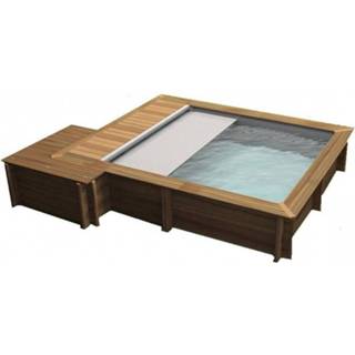 👉 BWT Compact stadszwembad - 4.20 x 3.50 1.33 m met zandfilterpomp en omkasting 3566837184971