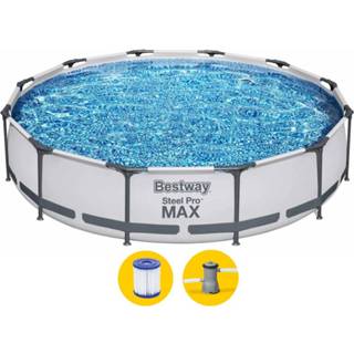 👉 Zwembad steel Bestway Pro MAX - 366 x 76 cm met filterpomp 6942138981896