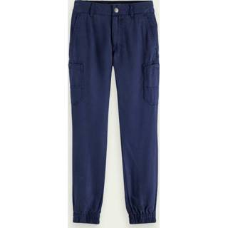 👉 Cargobroek blauw pants jongens Scotch & Soda Relaxed-fit garment-dyed 8719029983950