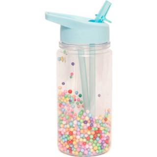 👉 Drinkfles blauw Petit Monkey macaron popsicles aqua blue 8719244226375