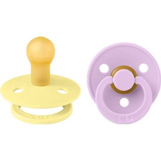 👉 Speen wit BiBS - Colour Pacifier Stage 1 Fopspeen 0+ maanden 2 stuks Ivory / Blush 5713795110209