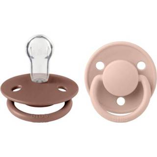 👉 BiBS - De Lux Pacifier - One Size Fopspeen - 2 stuks - Iron / Baby Blue