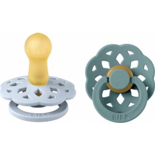 👉 Speen blauw baby's BiBS - Boheme Pacifier Stage 1 Fopspeen 2 stuks Baby Blue / Island Sea 5713795236329