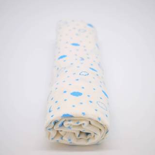 👉 Blauw katoen Hydrofiele Luierdoek - Cloud Star Blue 70 x cm 1 stuk 100% Biologisch 7436926545548