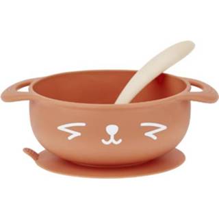 👉 Lepel siliconen meisjes oranje baby's Babymoov TAST'ISY eetset Fox met eetbakje en 3661276174061