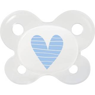 👉 Silicoon blauw jongens Dentistar Dummy Newborn Hart, vanaf de geboorte 4001071200395