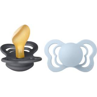 👉 Speen latex blauw meisjes baby's BIBS® Fopspeen Couture Strijk & Baby 6-18 maanden, 2 stuks. 5713795217670