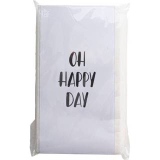 👉 Servet Servetten Oh Happy Day 20X10C - Set 2 Stuks 8712628324087