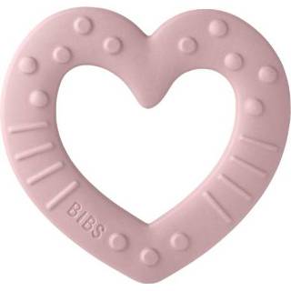 👉 Bijt ring meisjes baby's roze pruim BIBS® Bijtring Baby Bitie Peach Heart vanaf 3 maanden, Plum 5713795220045