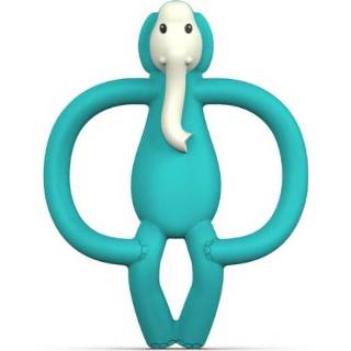 👉 Bijt ring silicoon jongens blauw Matchstick Monkey Bijtring Echo Olifant 705604684693