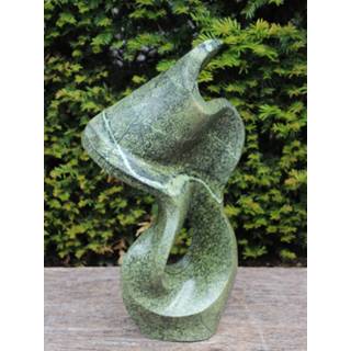 👉 Ornament Natuurstenen Cheetah Jade Waving, 47 cm