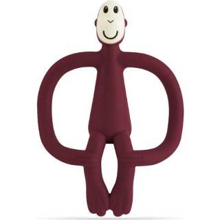 👉 Bijt ring silicoon rood meisjes wijnrood Matchstick Monkey Bijtring aap Original , 705604684631