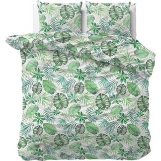 👉 Dekbedovertrek donkergroen katoen Katoen-Polyester Britney - Green 2-persoons (200x220 cm) Patroon Ga naar Dekbed-Discounter.nl & Profiteer Nu 8720105693045