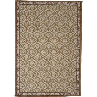 👉 Vloerkleed bruin katoen bohemian Creative Collection Danniella 5711173296507