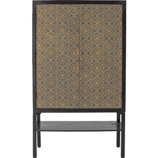 👉 Opbergkast bruin hout onderhoudsproducten bohemian zwart Bloomingville Lynne 5711173296668