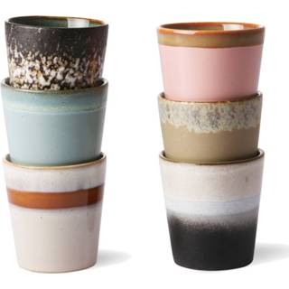 👉 Koffiekopje keramiek modern HKliving 70s Ceramics Oberon Set van 6