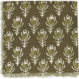 👉 Tafelkleed groen katoen bohemian Madam Stoltz Myrle 2500960487319