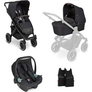 👉 Kinder wagen jongens zwart kinderen ABC Design Combi kinderwagen Salsa 4 Mid night Stel kleine