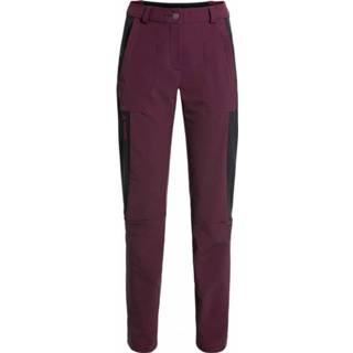 👉 Vaude - Women's Elope Slim Fit Pants - Trekkingbroek maat 44 - Regular, purper