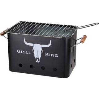 👉 Grill zwart active King Houtskoolbarbecue Rechthoek - Mat 32x20x20 cm 6095807074044