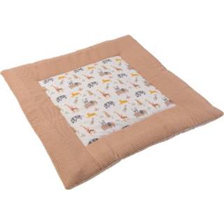 👉 Deken jongens beige Ullenboom Kruipende Wafel Pique Motief Sand Savannah 100x100 cm 4260749324768